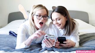 My schoolgirl stepsister lost the bet