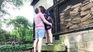 Chubby girlfriend fucked in park