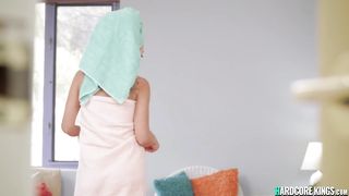 Sexy blonde POV banged by big dick