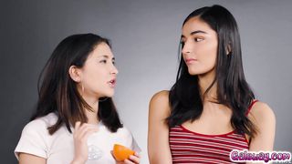 Jane and Emily tongue fucks each others pussy