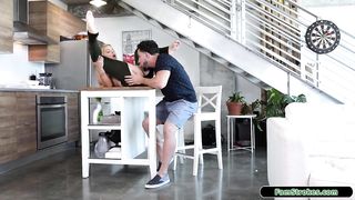 Petite stepsis sucking stepbros big cock