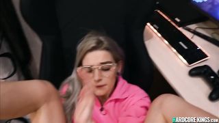 Blonde amateur anal fucked pov