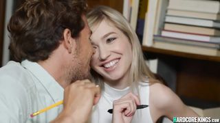 Young students had anal with librarian