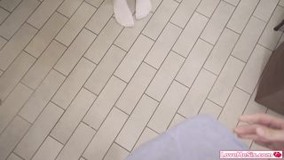 Black stepsister gives stepbro a blowjob