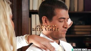 Brunette follower has sex with her idol