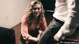 Blonde office temp sucks and rides boss