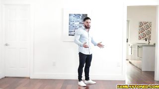 Maya Farrell slobbs her stepbros meat