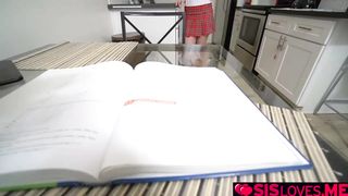 Sera Ryder sucks stepbros thick cock