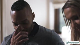 Black guy fucks the ass of TS walker