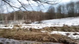 Horny babe loves fucking and sucking in the woods