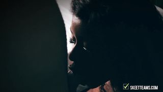 Beautiful black vixen fucked by white guy
