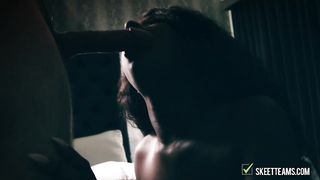 Beautiful black vixen fucked by white guy