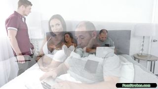 Milf fucked by her inexperienced stepson