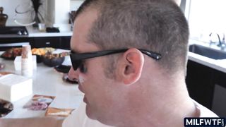 Gameday with blonde wife