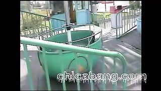 Ferris Wheel Handjob and Blowjob