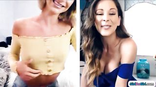 Stepdaughter rubs for stepmom on webcam