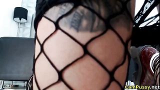 busty redhead loves masturbating