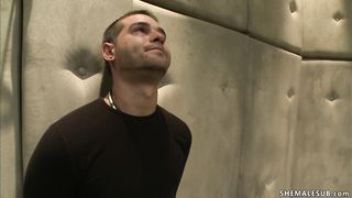 Corupted TS cop anal fucks prisoner