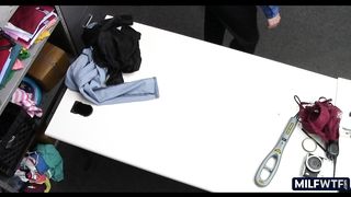 First time hot MILF got caught