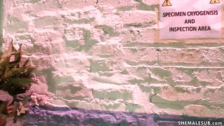 Black shemale doctor milks patient