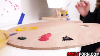 MILF artist India Summer fuck painting session