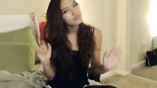 busty asian dildos her tight pussy