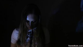 Shemale photographer fucks busty model