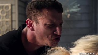 Employee anal fucks busty blonde boss