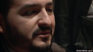 Bound British slut anal fucked by bbc