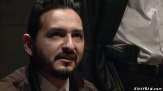 Bound British slut anal fucked by bbc