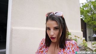 Huge tits amateur banged by electrician