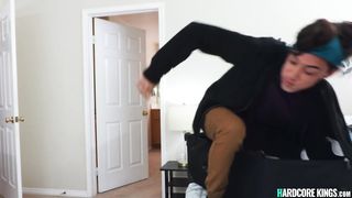 Big cock little man fuck busty MILF