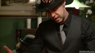 Debt collector anal fucks busty MILF