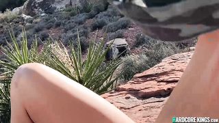 Tight busty amateur fucking outdoors