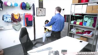 Hot latina thief doggystyle quickie