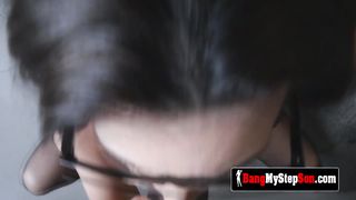 Big boobs MILF is helping her stepson