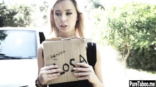 Naive blonde teen enjoyed threesome sex