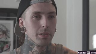 Shemale stepmom Foxxy analed by stepson