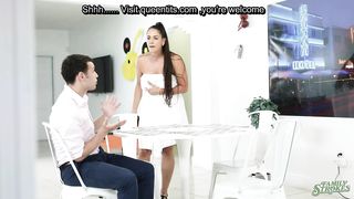 Fixing my busty stepmom phone but something happen