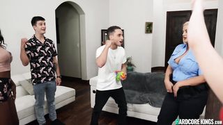 Young guy fucks huge tits BBW MILF