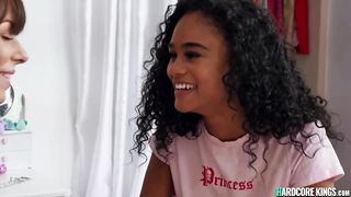 Teen lesbians in pajams interracial