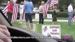 Leah Streakes Naked Through Downtown Tampa