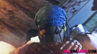 MILF Elf sucking huge dick of orc boss