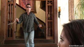 Mob ties and rough fucks Latina babe