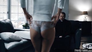 Teen neighbour lets priest anal fuck her