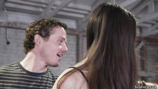 Husband makes wife bdsm group fuck