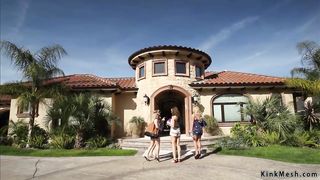 Lesbian bffs spanking bachelorette