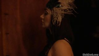 Bound MILF fucked in bondage