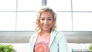 Big cock guy fucks big butt blonde