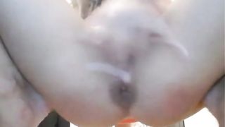 hot blonde babe fingering and squirting